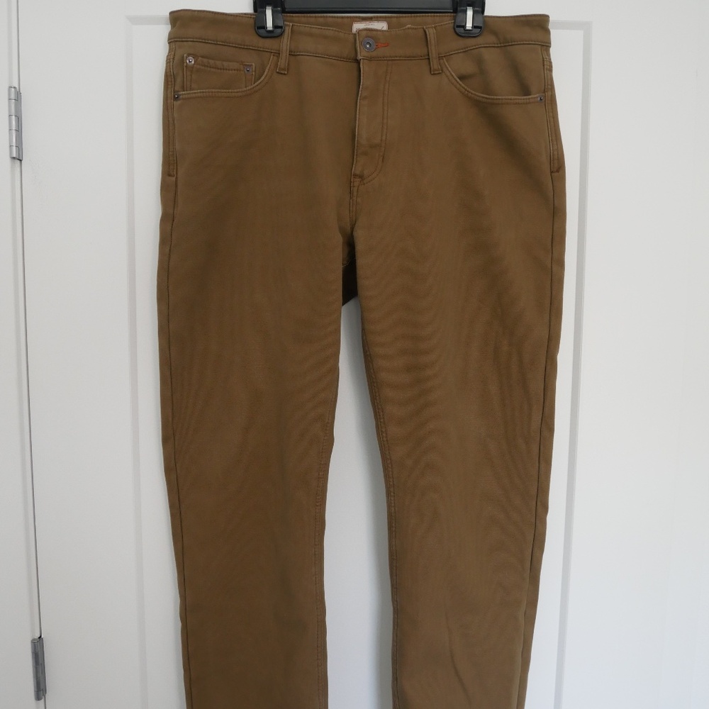 Weatherproof Vintage Mens Fleece-Lined Vintage Regular Pants~